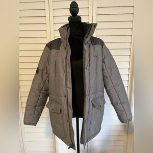 Oakley Size Medium Mens Full Zip Insulated Gray Winter Jacket